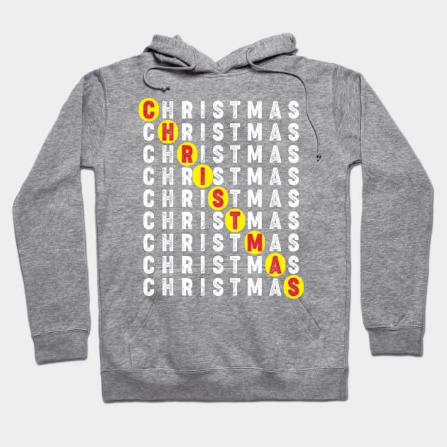 Christmas Word Search T-shirt Hoodie by Kingdom Arts and Designs